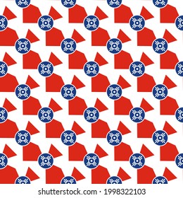 wichita flag, seamless pattern. vector illustration
