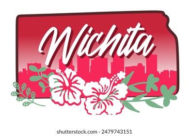 Wichita Kansas mit herrlichem Stadtblick