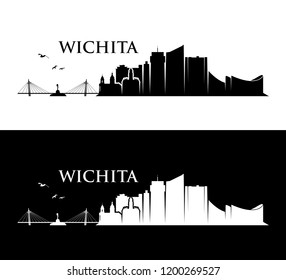 Wichita skyline - United States of America - USA - Kansas - vector illustration