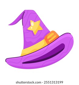 wicht hat fantasy icon isolated