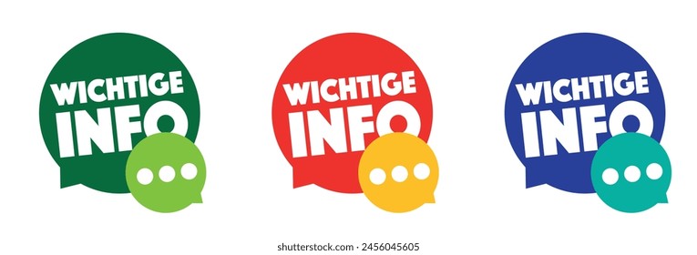 Wichtige Info, Important Information in german