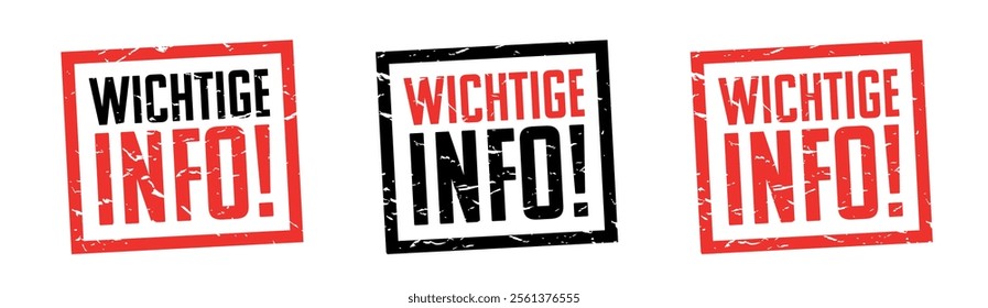 Wichtige Info, Important Information in german