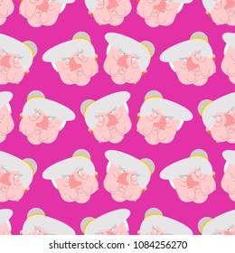 Wicked grandmother pattern. Angry Old hag background