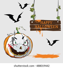 Wicked pumpkin for the holiday