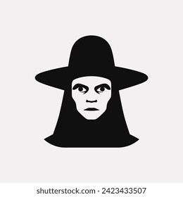 Wicked witch icon - Simple Vector Illustration