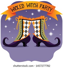 Wicked witch party magic shoes