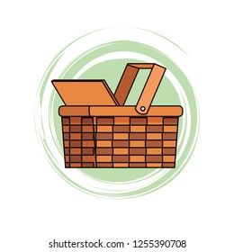 wicker basket icon