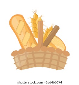 wicker basket loaf