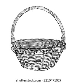 8,400+ Wicker Basket Stock Illustrations, Royalty-Free Vector
