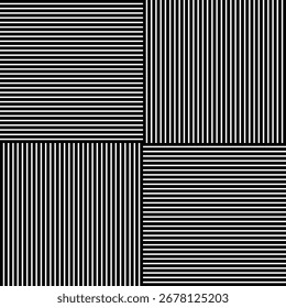 Wicker basket texture. Tile print with crossed straight horizontal and vertical stripes. Lines background. Abstract geometric pattern. Simple textile structure. Vector graphic illustration.