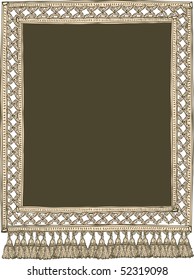 Wicker carpet frame