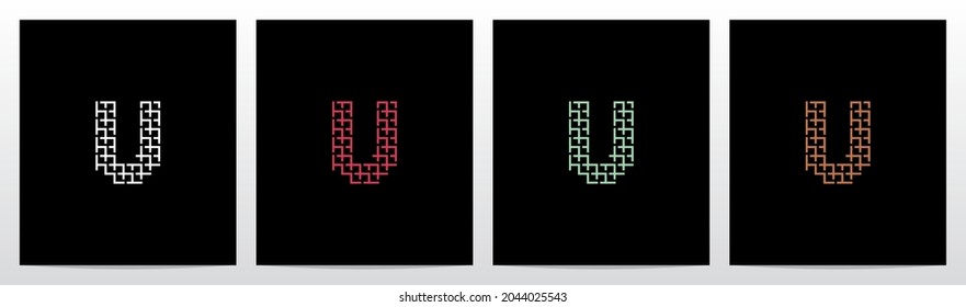 Wicker Forming Letter Logo Design U