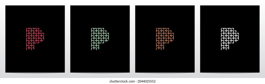 Wicker Forming Letter Logo Design P