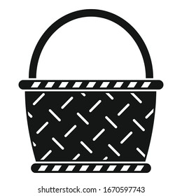 Wicker icon. Simple illustration of wicker vector icon for web design isolated on white background