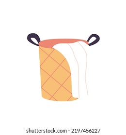 Wicker Laundry Basket Vector Illustration