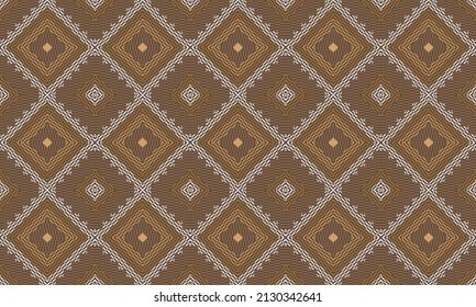 Wicker like ethnic seamless pattern. Traditional designs for background, wallpaper, paper, packaging, fabric, clothing, gift wrapping, carpet, tile, decoration, vector illustration, embroidery style.