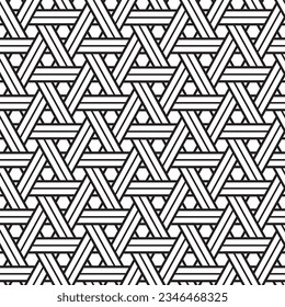 Wicker pattern, woven openwork, seamless, creative printing, screen fabric or background images of all kinds
vector work type
