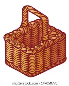 wicker picnic basket