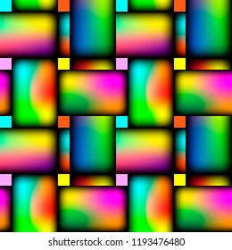 Wicker repeating seamless vivid crosswise pattern. Vector.