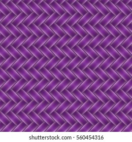 Wicker seamless pattern in amethyst color. Gradient color background. Vector illustration