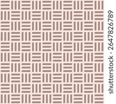 Wicker woven basket texture in beige. Seamless weaving pattern, hand drawn vector illustration. For wallpaper, wrapping, background, scrapbooking, web, app, presentation, card, other design 