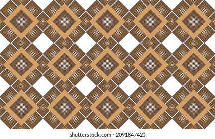 Wicker-ähnliches ethnisches nahtloses Muster. Traditionelles Design für Hintergrund, Tapete, Kleidung, Umhüllung, Teppich, Fliesen, Stoff, Dekoration, Vektorgrafik, Stickereien. 