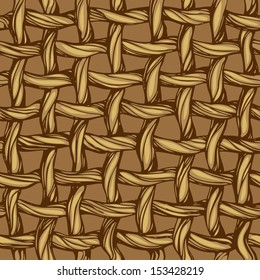 Wickerwork basket seamless pattern