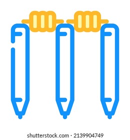 wicket accessory color icon vector. wicket accessory sign. isolated symbol illustration