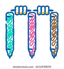 wicket accessory doodle icon sketch vector. wicket accessory sign. isolated symbol illustration