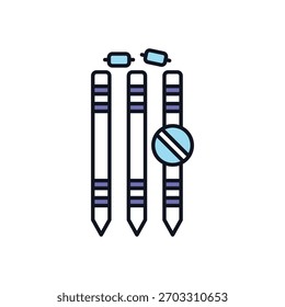 Ilustração de stock do ícone do Wicket Vetor