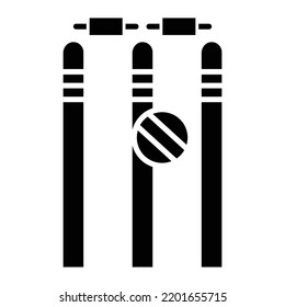 Wicket Vector Icon which is suitable for commercial work and easily modify or edit it
