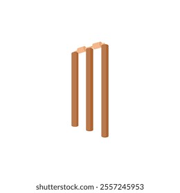 Wickets, Sport Equipment Vector Illustration Isolated