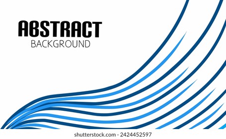 Wide abstract background with blue colored pasta. Vector.