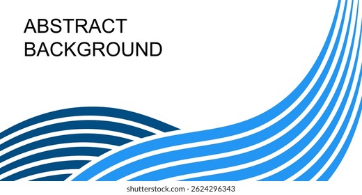 Wide abstract background with blue colored pasta. Vector illustration