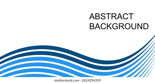 Wide abstract background with blue colored pasta. Vector illustration