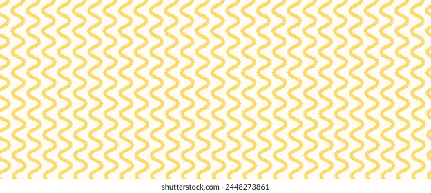 Wide abstract background with pasta, noodle or spaghetti. Horizontal doodle pasta. Vector illustration