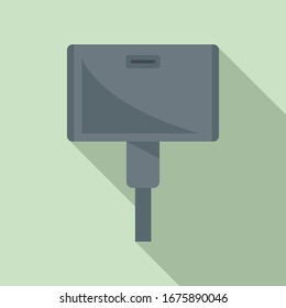 Icono de adaptador ancho. Ilustración plana del icono vectorial de adaptador ancho para el diseño web
