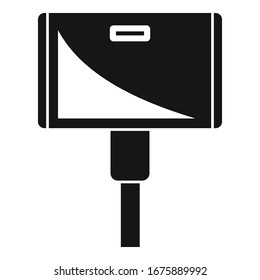 Wide adapter icon. Simple illustration of wide adapter vector icon for web design isolated on white background