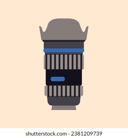 Wide angle lens color icon. Electronic device. Vector isolated illustration.