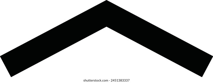 wide arrows up Thin line icon for website design and app development. Arrow shows direction. Editable stroke. Vector illustration isolated on white background