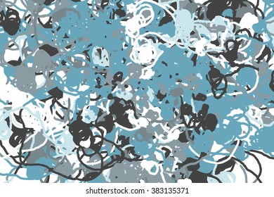 Wide background with paint daub - vector illustration