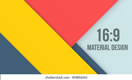 Wide Background Unusual modern material design. Modern shades and style. Abstract Vector Illustration.