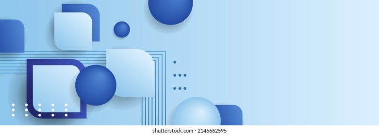 Wide banner background for social media cover design, presentation background, tech banner