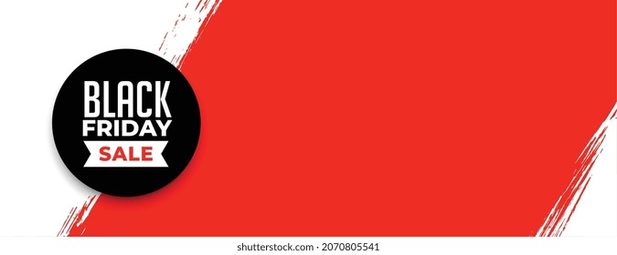 wide banner of black friday sale