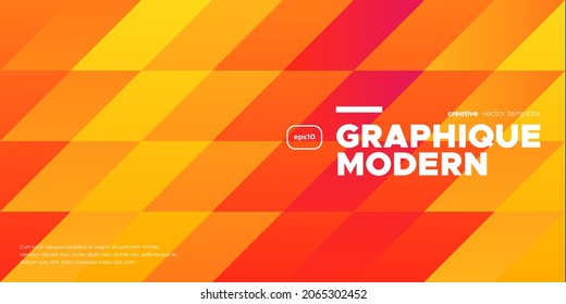 Wide banner with mosaic gradient pattern. 