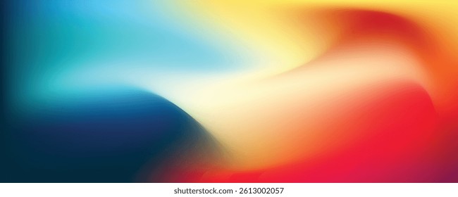 wide beautiful mesh colorful gradient background with dynamic wave pattern