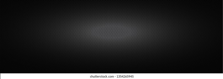 Wide Black Industrial Background . Dark Chain Armour Metal Texture . 