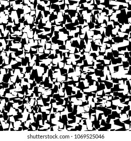 Wide, black marker marks overlapping on modern, abstract pattern