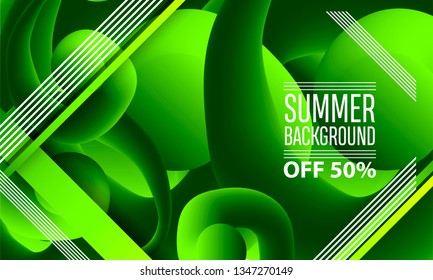 Wide bright green abstract geometric background texture with lines in the style of flying and ecology art