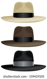 Un fedora con gran formato en colores clásicos.